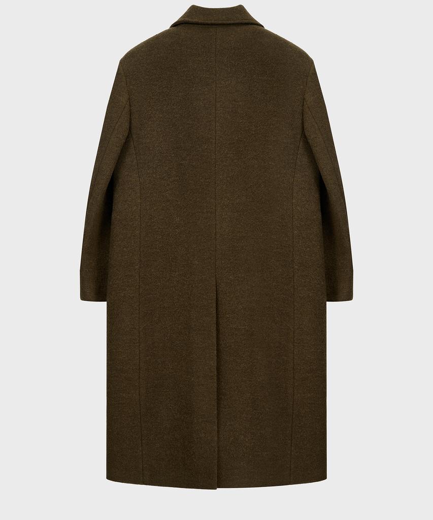 Noirer Alpaca Boucle Maxi Coat (Brown)