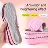 1 Pair 4D Cloud Height Increase Insoles for Men Women Heel Lift Cushion Inserts Soft Memory Foam Height Booster Insoles