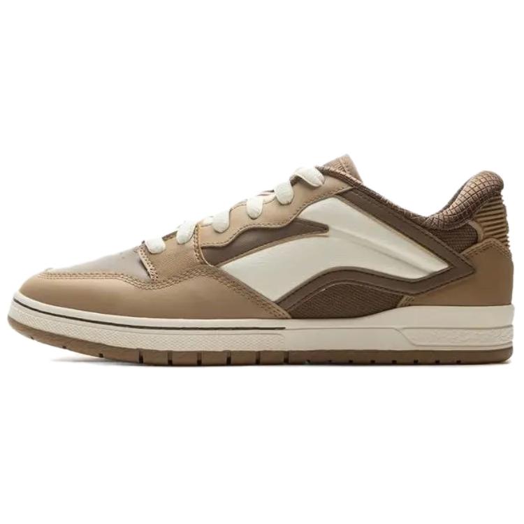 New LiNing Wei Wu PRO Anti Slip Wear Resistant Low Top Skateboard Shoes Men's Brown Green AEPV035-1