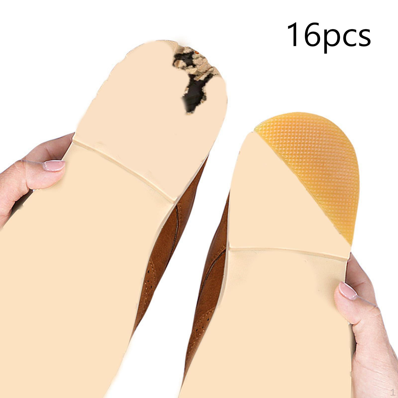 

16 пар резиновых набоек для обуви, противоскользящие накладки, стельки для обуви жёлтый