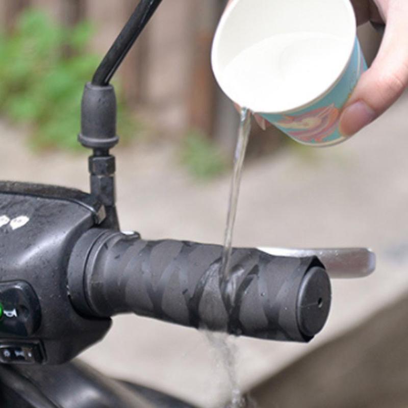 Universal Motorcycle Electric Vehicle Rubber Gloves Anti Slip Waterproof And Insulated Handle Cover Protective Original Paint
