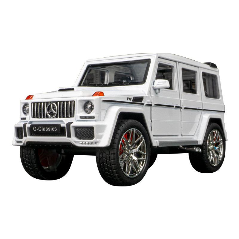 Jinlifang G63 Off-Road Alloy Model: Sound & Light, Six-Opening Doors, Pull-Back Feature for Kids