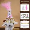 Xinjiang Lamb Hat: Rhinestone-Inlaid Triangle Cartoon Ethnic-Style Accessory for Tourism Wear