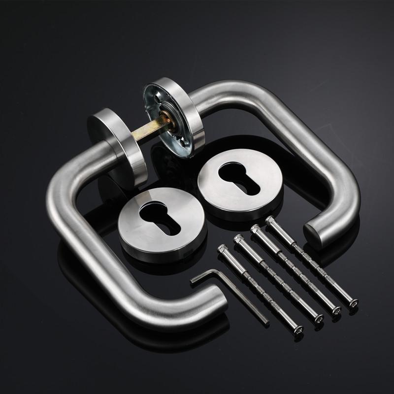 

1set Stainless Steel Universal Door Knob Bedroom Split Door Lock Handle Door Handle Hardware Door Handles for Interior Doors