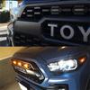 Amber / White / Red LED Raptor Style Front Grille Light w/ Wiring Harness Assemblies For Toyota Tacoma w/TRD Pro Grill 2016-up