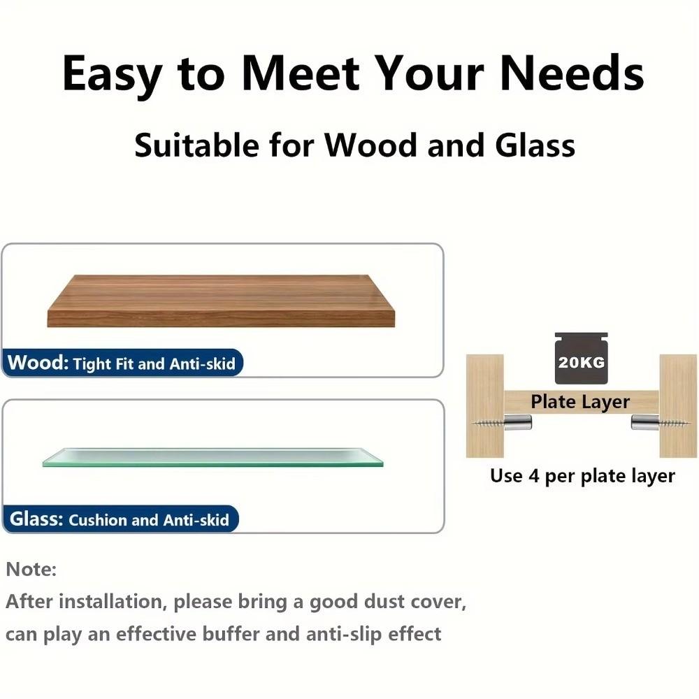 Multifunctional Shelf Support Pegs Portable Heavy Duty Floating Shelfs New Glass Wood Shelf Peg
