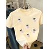 New Fruit Cherry Print Short Sleeve Round Neck Shirt T Women's T Shirt Suitable for Casual Wear In Spring and Summer Niche Artistic Design Sense