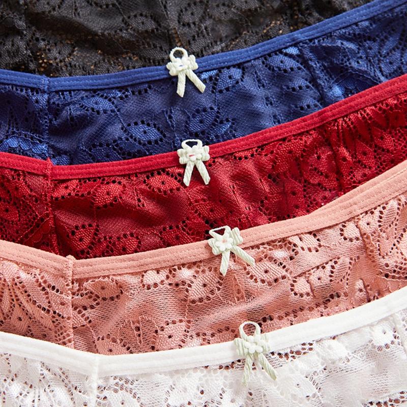Women's Sexy Lace Panties Breathable Briefs