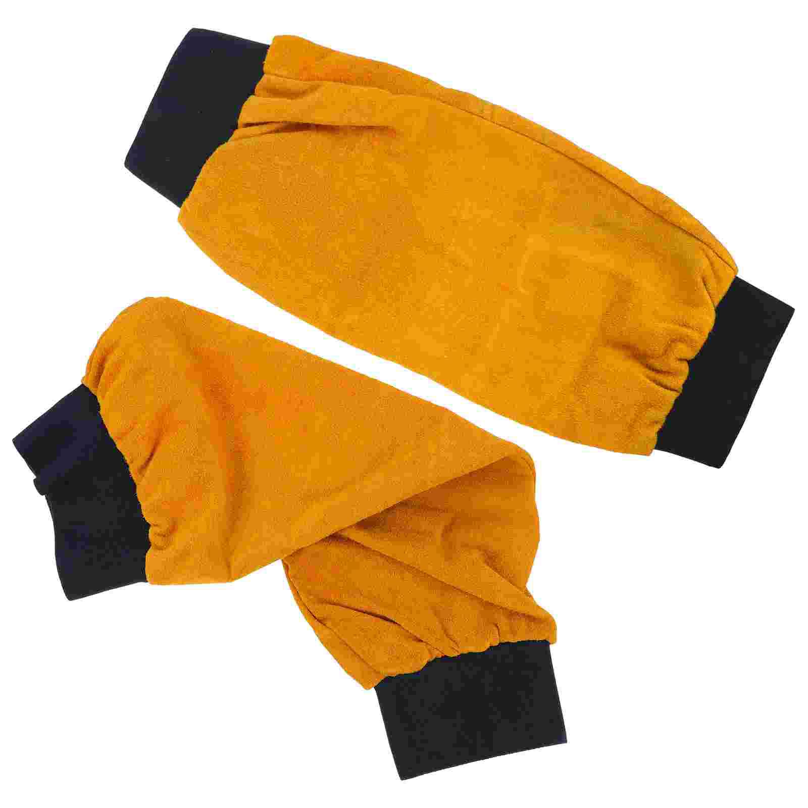 

Durable Flame Resistant Split Cowhide Welding Arm Sleeves Heat Protective Long Sleeve Working Oversleeves