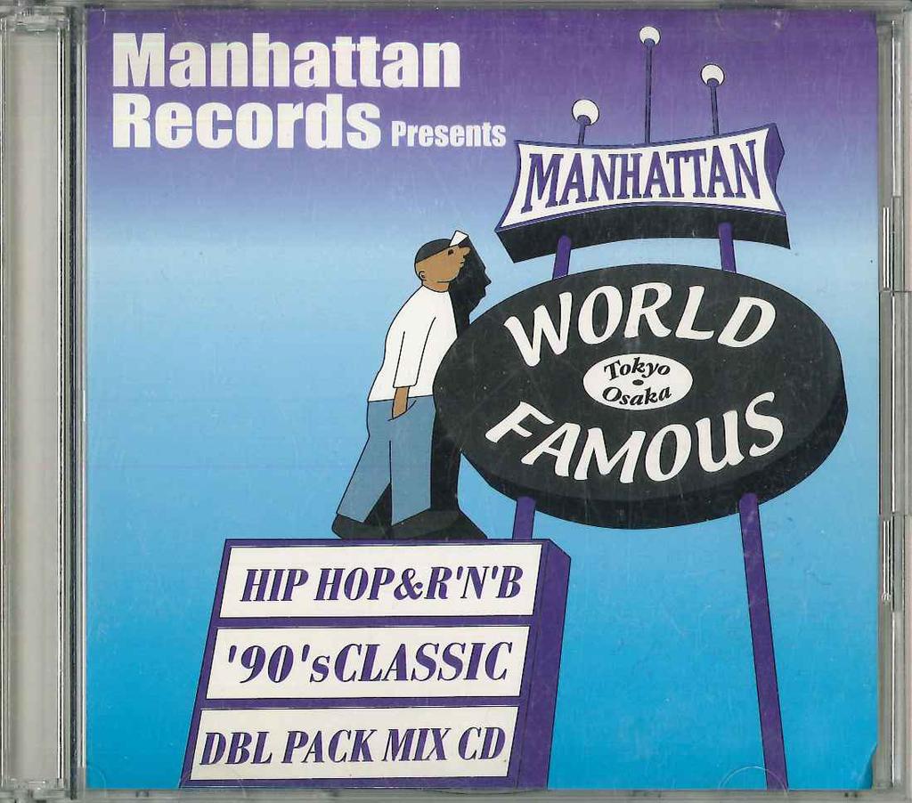 Mix CD FUJIWARA  Manhattan Records Presents Introduc NONE MANHATTAN Japan Japanese Club Dance Used