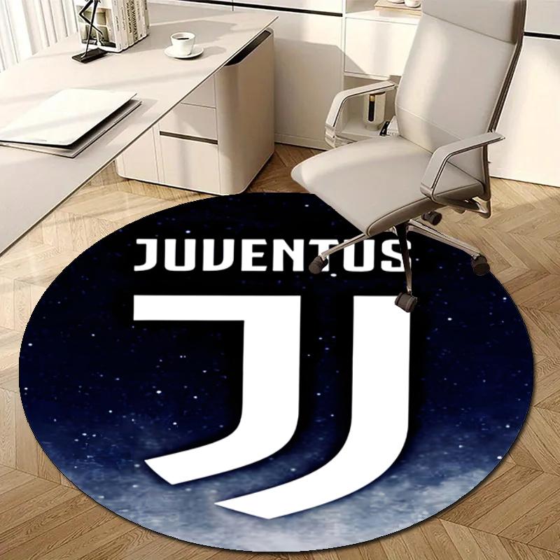 Personalized Juventus Round Chair Office Rug - Perfect for Mat, Office Chair & More - Ideal Gift for Birthdays and Holidays