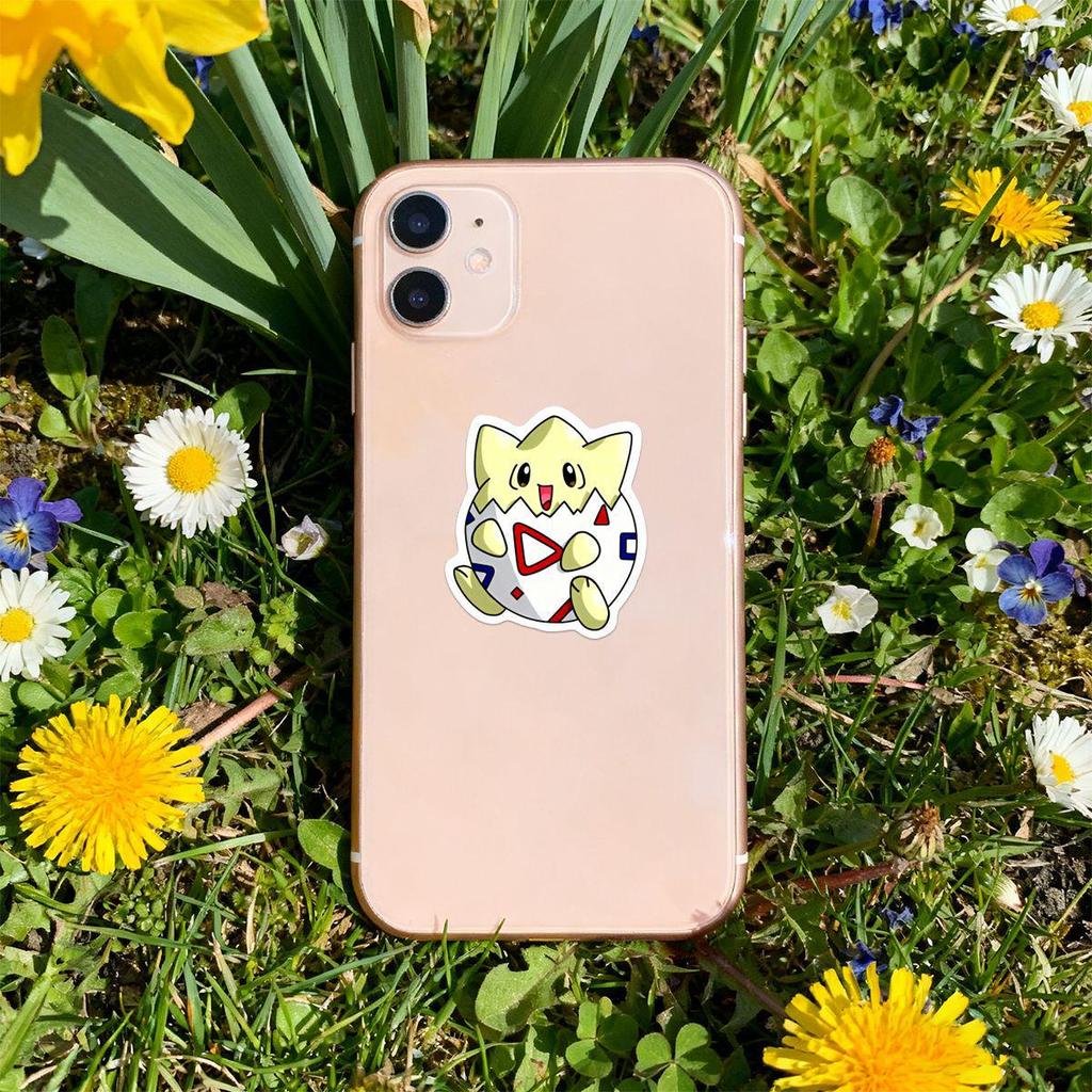 100 Pokemon Pikachu Anime Stickers – Waterproof PVC Decals for Notebooks & Journals