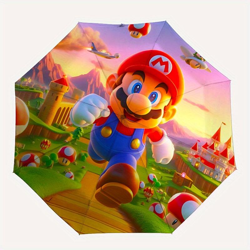 

1pc Super Mario Bros Automatic Umbrella 8-Bone Design Compact Gear for Outdoor Travel, Perfect Helloween Chrismas Gift for Friends or Family yy2508291