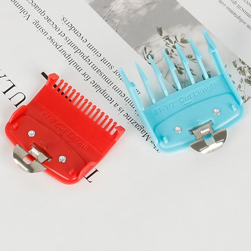 2Pcs 1.5/4.5Mm Electric Hair Clippers Limit Comb Haircut Calipers Electroplating Limit Comb Positioning Comb Beard Trimmers