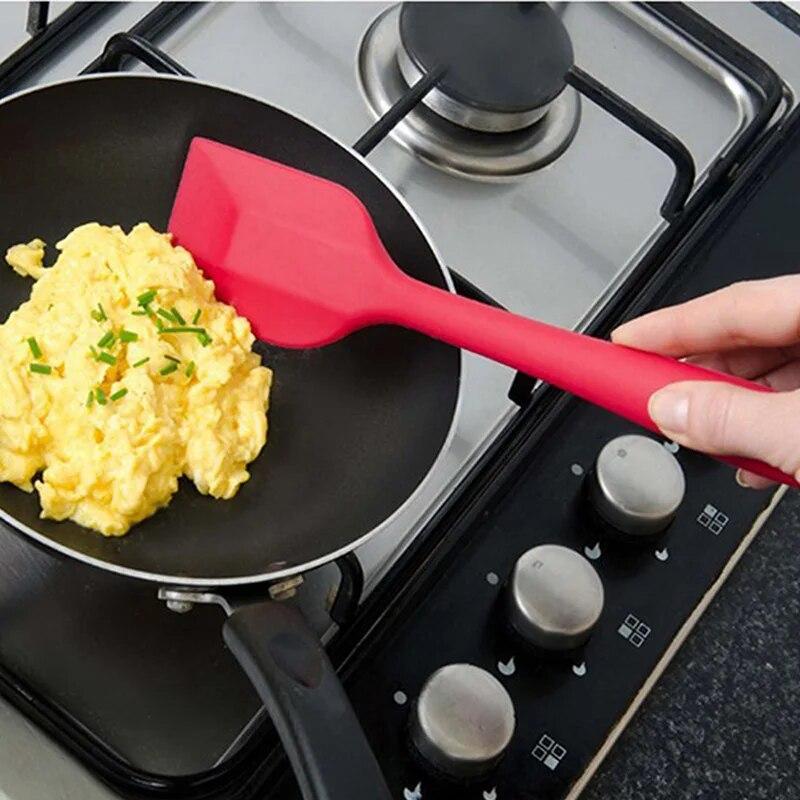 10 Pcs Non-stick Silicone Utensils Set Turner Tongs Spatula Soup Spoon Shovel Oil Brush Cooking Tools Set Kitchen Gadgets Items