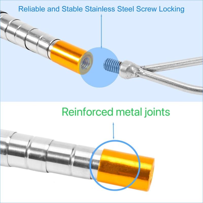 Campers Awning Opener Puller Reach Rod,21''-63'' Awning Pull Rod Tool for Canopies Telescopic Stainless Steel Rod