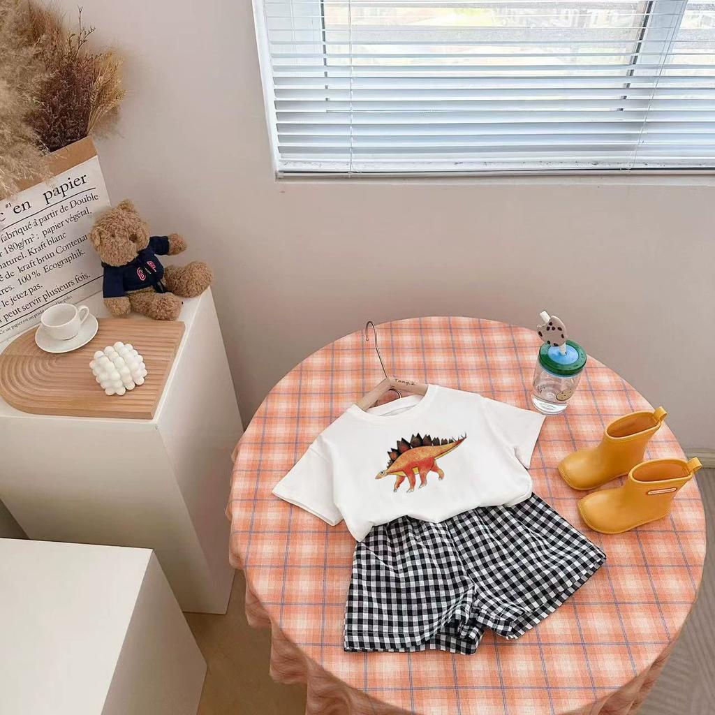 Toddler Cute T-shirts+Shorts Baby Girls Summer New Clothes Casual Two Pieces Suits Infantil Trendy Simple Thin Soft Tees Outfits