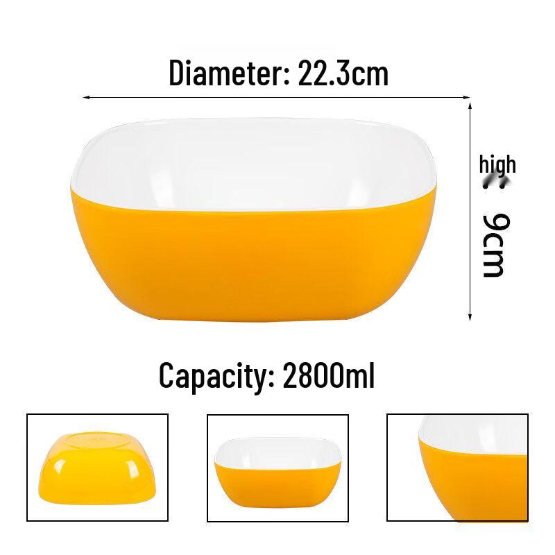 9-inch 304 Stainless Steel Deep Serving Bowls (Set of 5)