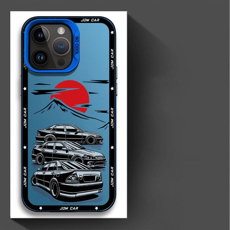 JDM Dream Car Sport Phone Case for Apple iPhone 16 15 Pro Max 13 14 Plus 12 11 Pro Plus  Matte
