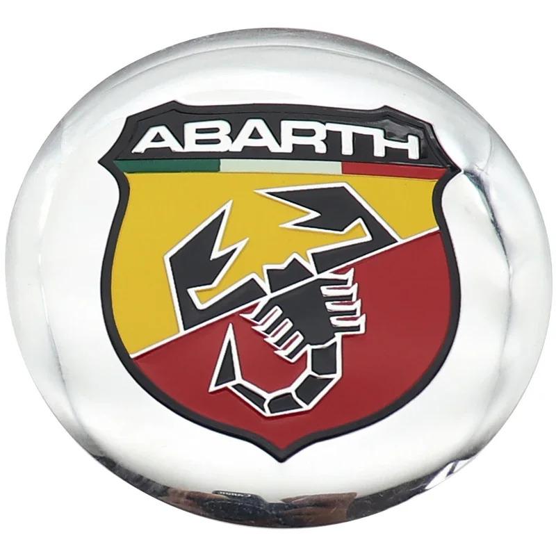 4pcs Hot sale Abarth 56mm logo car emblem Wheel Center Hub auto Rim refit dust-proof badge covers sticker styling accessories