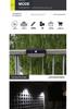 Solar-Powered Outdoor Rainproof Motion Sensor Patio Light