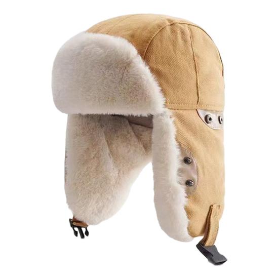 Zimní čepice Lei Feng Zesílená Fuzzy Umělá kožešina Podšívka Ochrana uší Střešní okno Zadržování tepla Venkovní lyžování Bruslení Snowboarding Cyklistická čepice