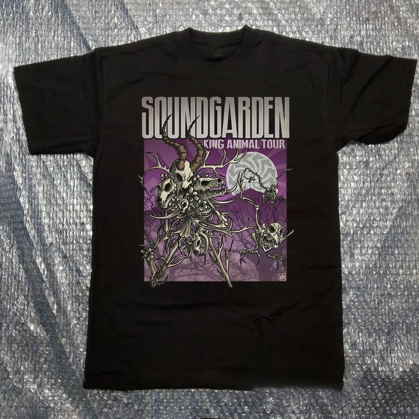 King Animal Tour Soundgarden Band Shirt Black Unisex S-5XL E2206 XXL