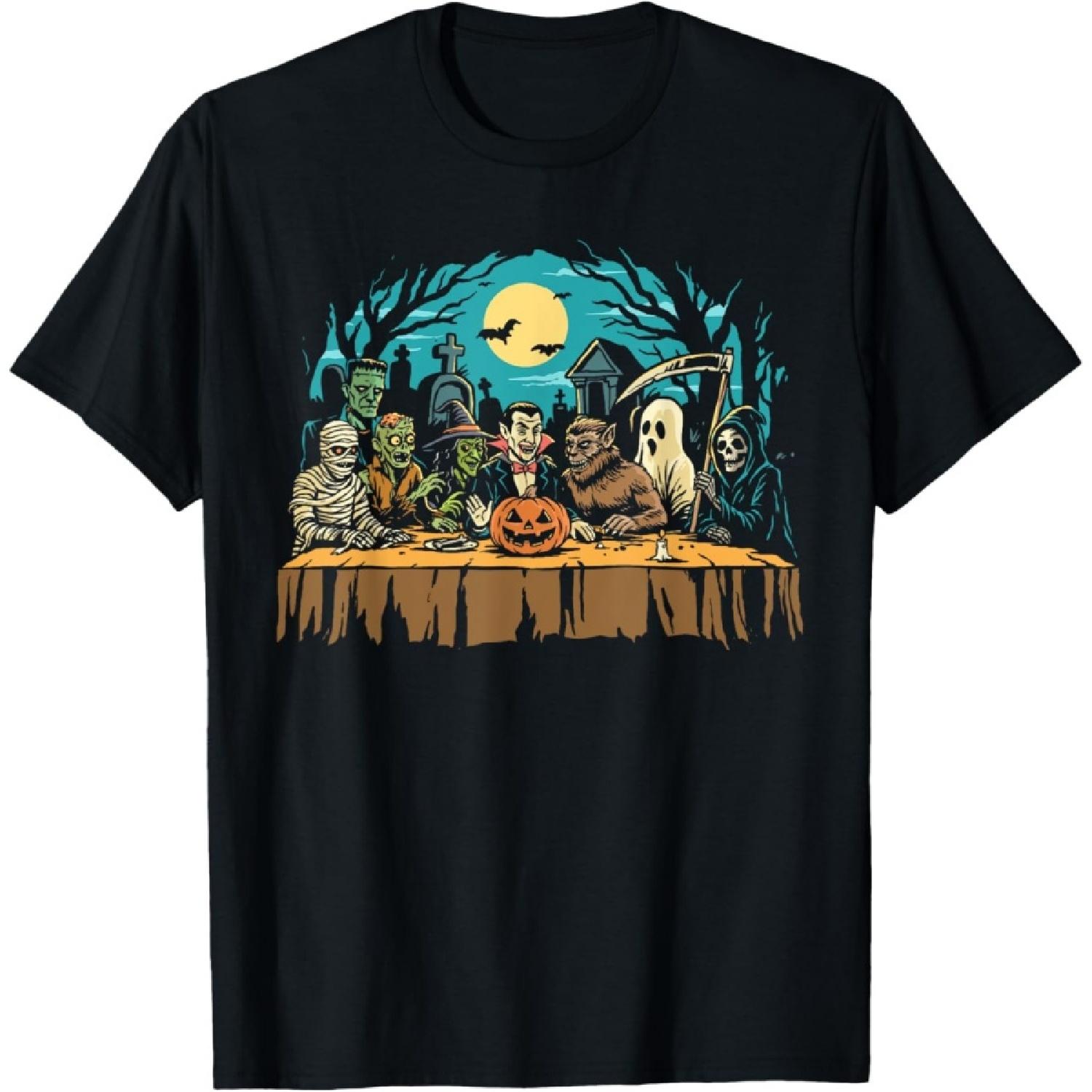 

Last Dinner Halloween Monsters Spooky Supper of Darkness T-Shirt XXXXXL чорний