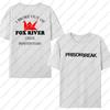 Intage T Shirt Black and White Michael Scofield Simple Cotton T Shirts Prison Break Tshirt for Male Summer Y2K Casual Top Tees