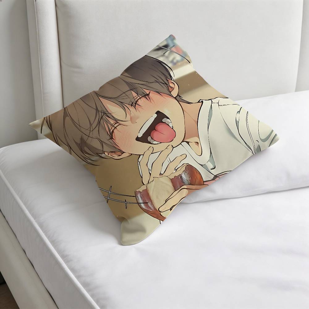 LLost In The CCloud Manga Quadratische Kissenhülle Weiche Dekorative Überwurf-Kissenhülle für Zuhause Sofa Bett