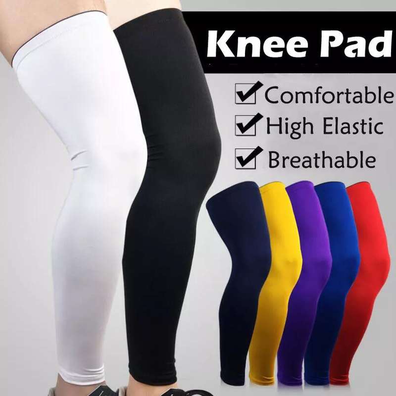 Full Leg Compression Non-Slip Knee Sleeve for Men & Women Polyester Spandex Material Basketball Cycling Leg Warmers for Running