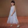 Hacikis Girls' Floral Halter Midi Summer Dress