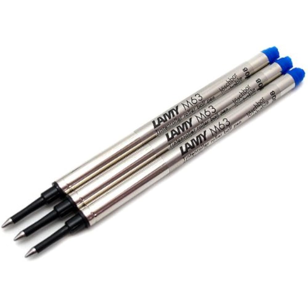 (Lamy) LAMY Rollerball Refills (for Safari Alster Studio Rami 2000) Blue LM63BL (Set of 3) [Regul...