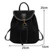 Vintage Velvet Backpack Women  Fashion Casual Backpack All-Match Portable Bucket Bag Girls Schoolbag Large Capacity Handbag