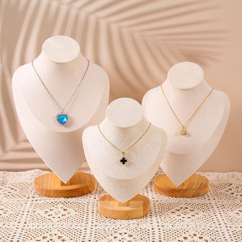 Solid Wood Necklace Display Stand for Night Market Jewelry Stall