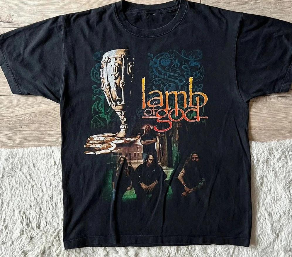 Новая популярная готическая футболка Lamb Of God, унисекс, полноразмерная, подарок для фанатов, ND276, футболка унисекс. XXXXL