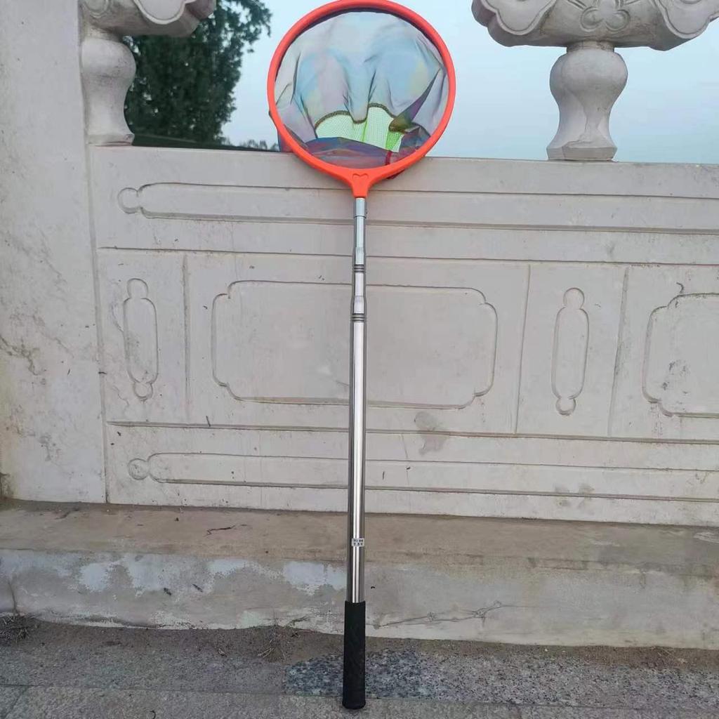 Retractable Stainless Steel Children's Fishing and Insect Net for Outdoor Use