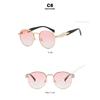 Vintage Round Metal Sunglasses Women New Fashion Retro Sun Glasses Female Brand Designer Ins Trendy Eyewear Male Uv400
