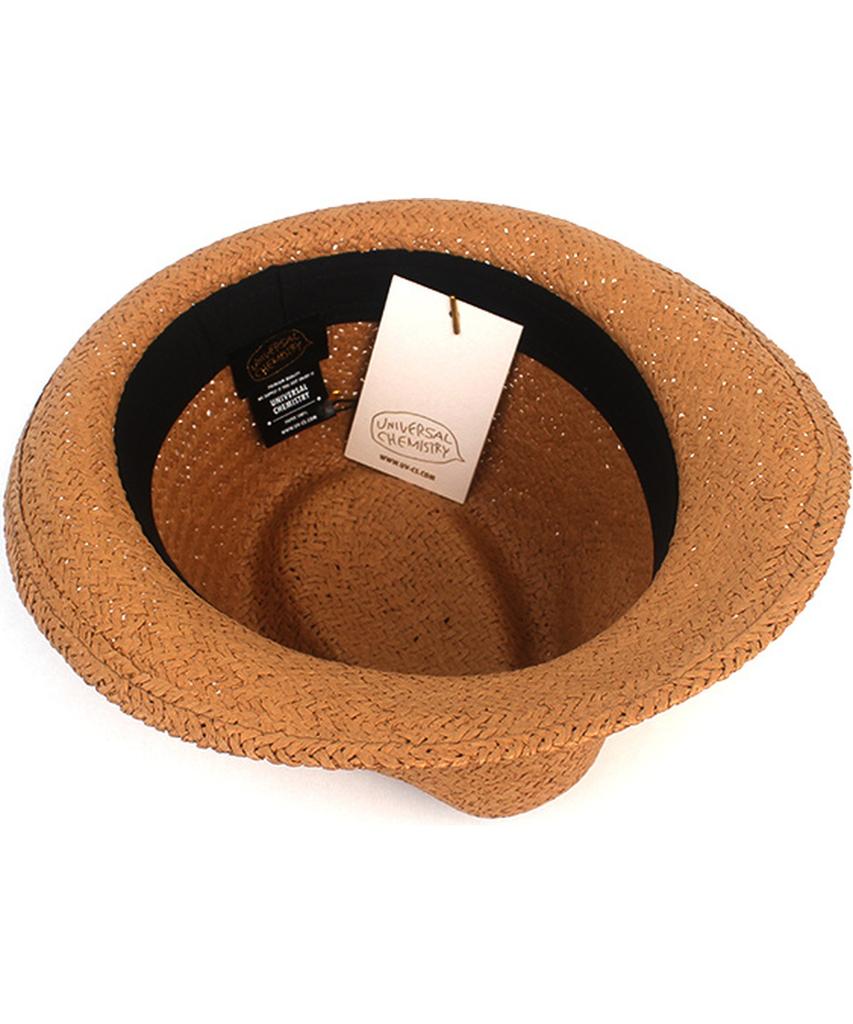 Yunibeosyeolkemiseuteuli Bu Swing Simple Brown Fedora Summer Hat