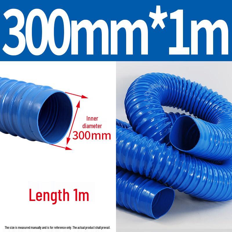 Jun Ding Ying 300mm Blue Flexible PVC Suction Hose