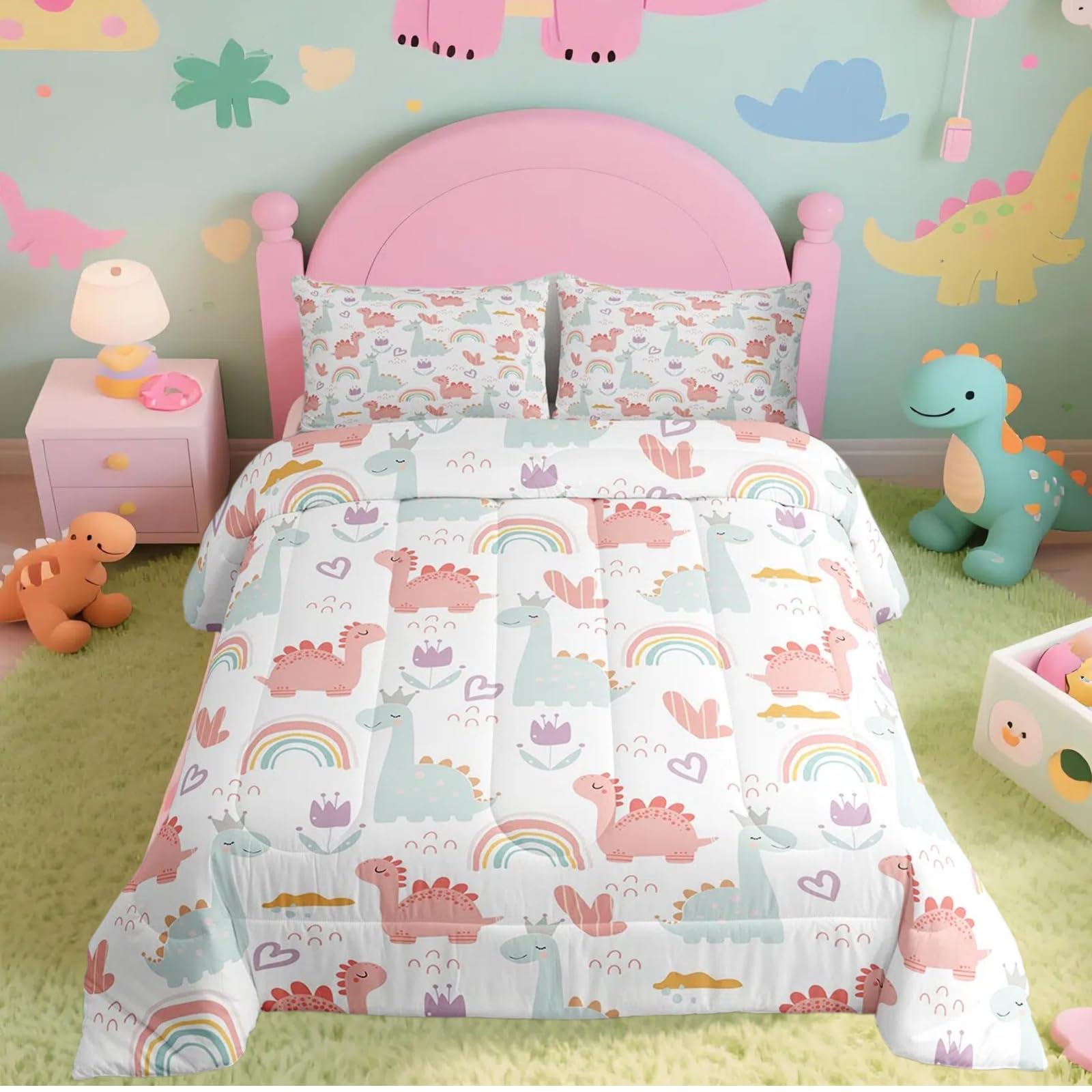 

Feelyou Kids Mushroom Bedding Set Natural Wild Fungus Comforter Set for Kids Boys Girls Botanical Plants Duvet Set Butterfly Comforter 1 Com 155x200cm