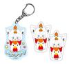 Become a Set Featuring Shirakami Fubuki Holographic Acrylic Keychain Sticker Live Goods Fubuki Karaage-kun! - & - -