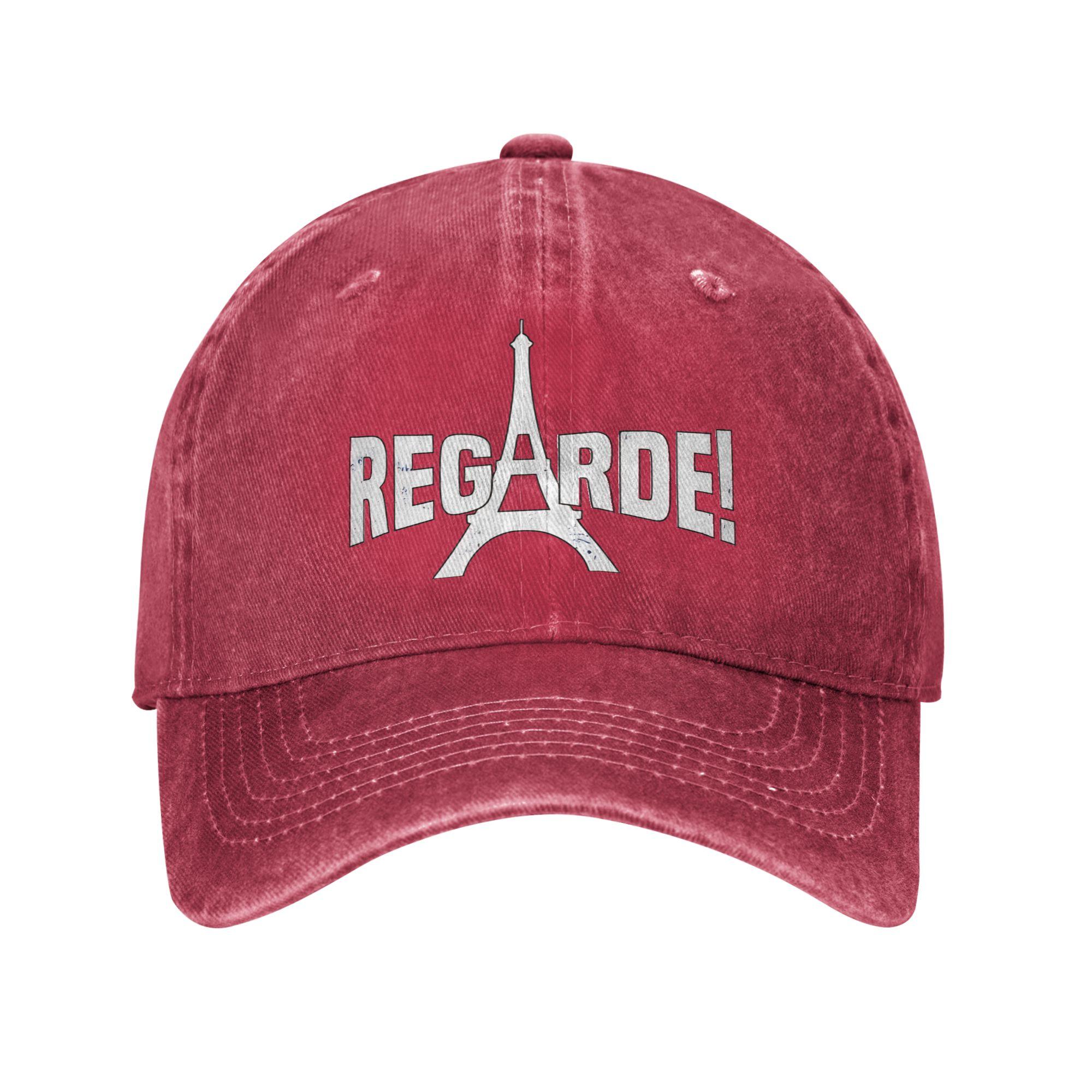 Summer Regarde Baseball Cap Sun Monroe Eurovisions Hot Sale Print Washed Trucker Hat FeUnisex Unisex Casual Snapback Cap One Size