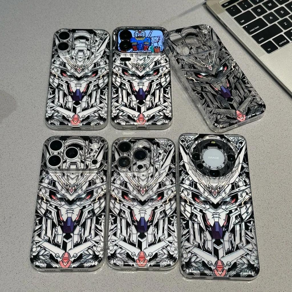 Anime Gundam Warrior Applicable iPhone 17 Space Phone Case Apple 16 Personality 15 Space Case 14 Soft 13 Sets