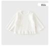 New Baby Girl Lace Base Layer T-Shirt - Spring/Autumn Korean Style Sweet Top