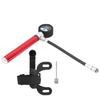 Tragbare Fahrradluftpumpe Manuelle Reifenpumpe 120PSI Hochdruck LCD Digitalanzeige Rot