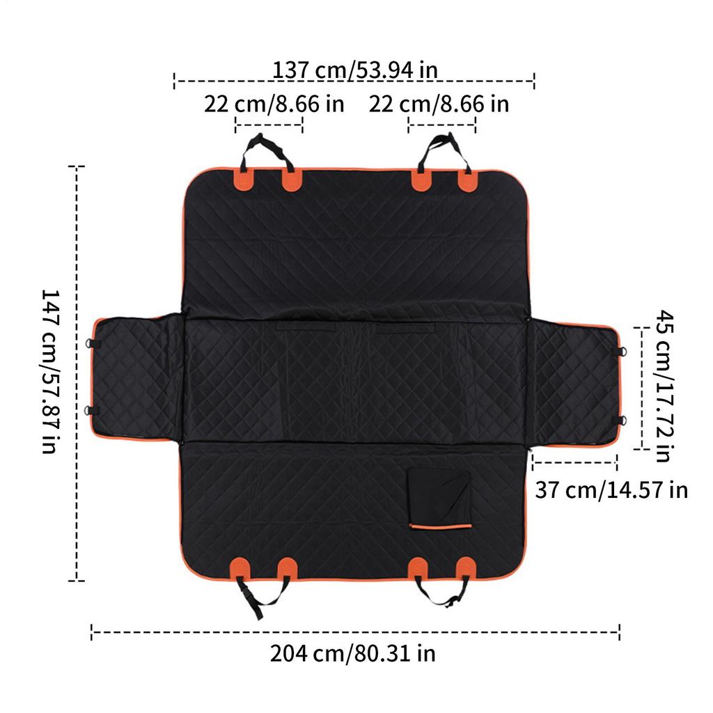 Pet Car Mat Anti-Slip Foldable Comfortable Auto Pet Blanket Dog Seat Cover Car Protector For Vehicle SUV Truck Travel