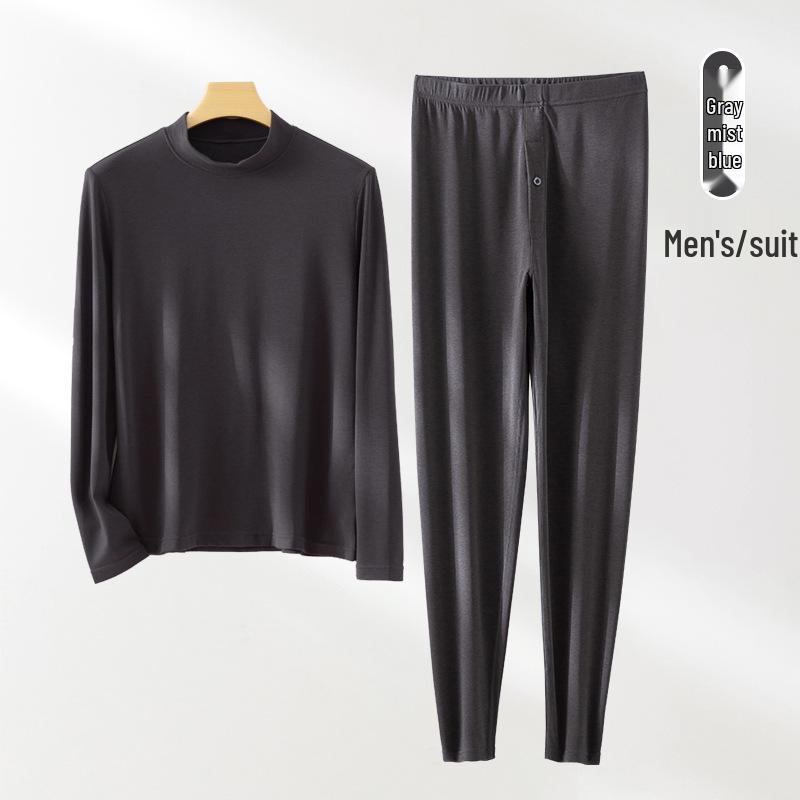 Modal Cashmere Silk Half Turtleneck Long-Sleeve Thermal Top for Women - Versatile Autumn/Winter Wear