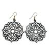 @ Unique Earrings Plaid Hollow Alloy Plating Earrings For Ladies Girls Zr-1537-60%Off
