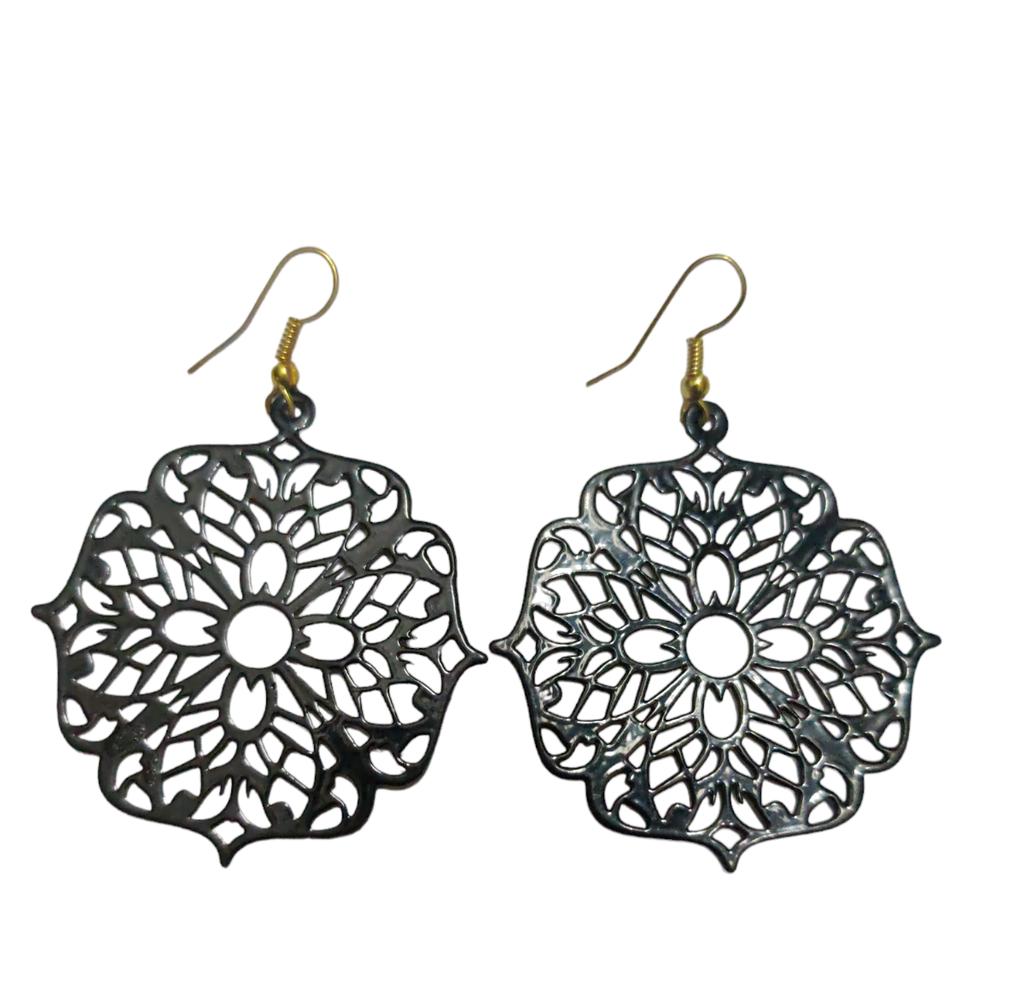 @ Unique Earrings Plaid Hollow Alloy Plating Earrings For Ladies Girls Zr-1537-60%Off